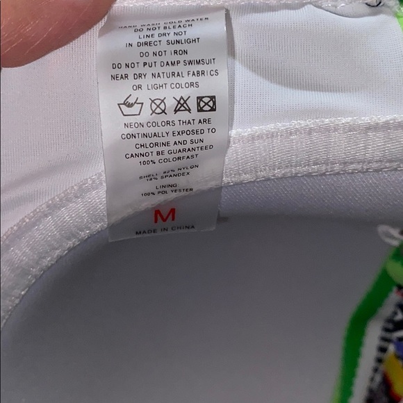 Bikini Multi-color Stripes NWOT - Picture 7 of 8